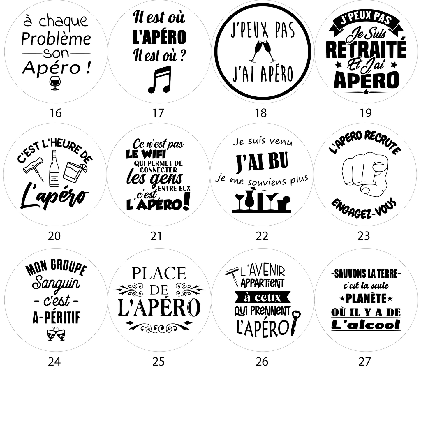 Coffret dessous de verre