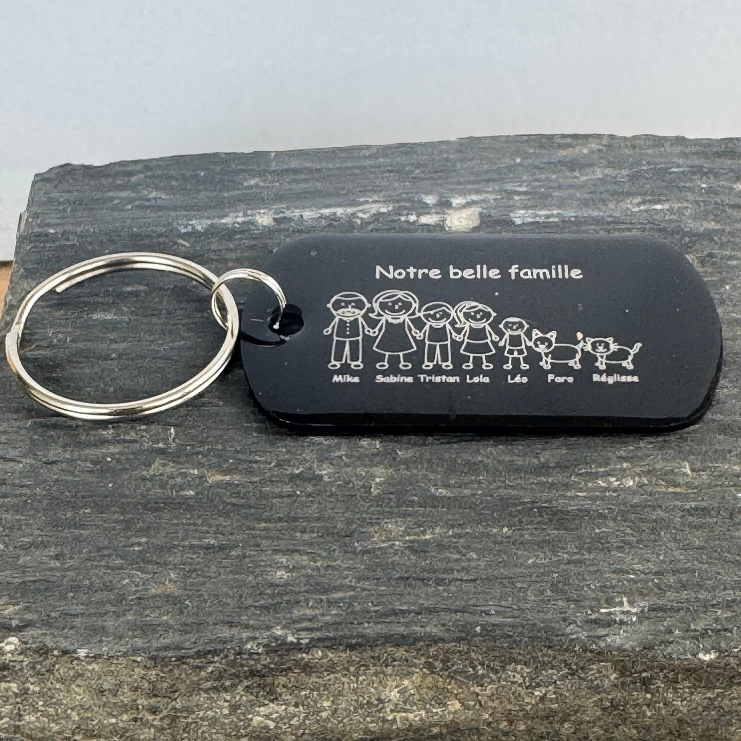 Porte clé famille
