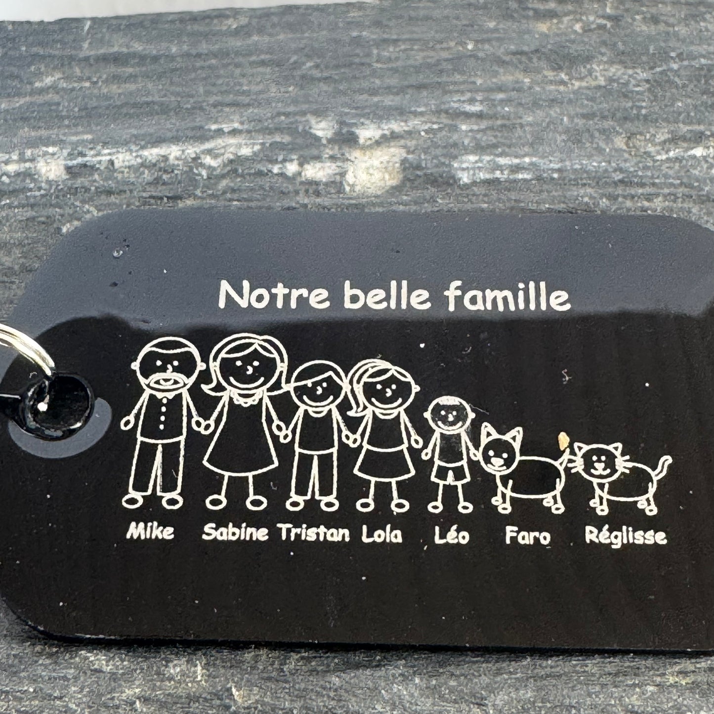 Porte clé famille