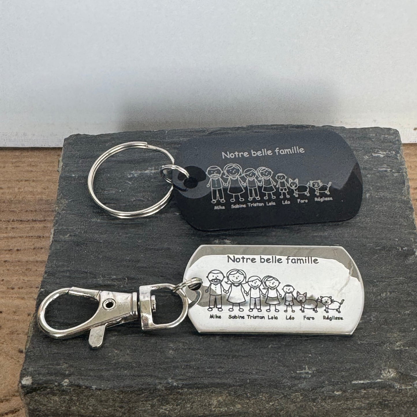 Porte clé famille