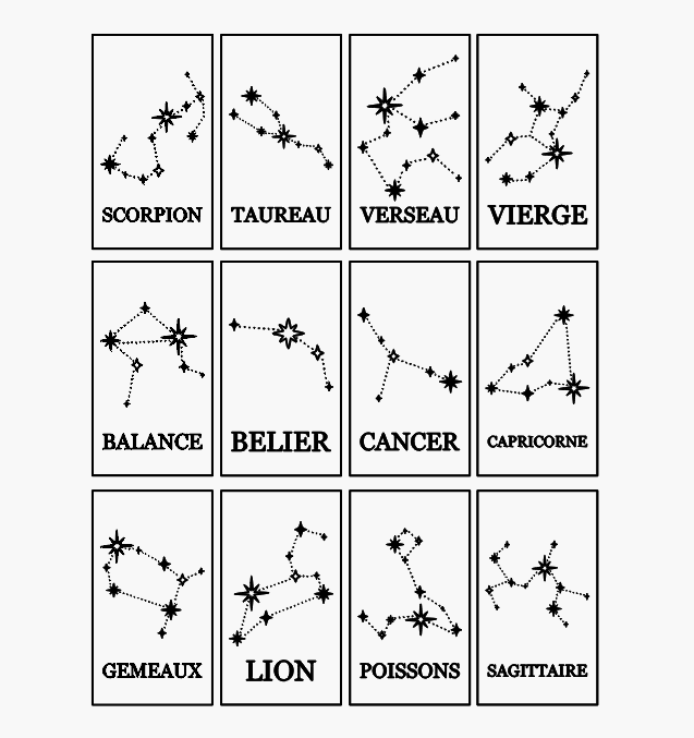 Porte clé constellation zodiaque