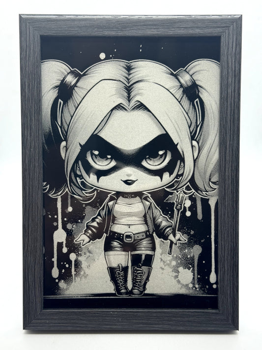 Cadre Harley Quinn style Chibi.