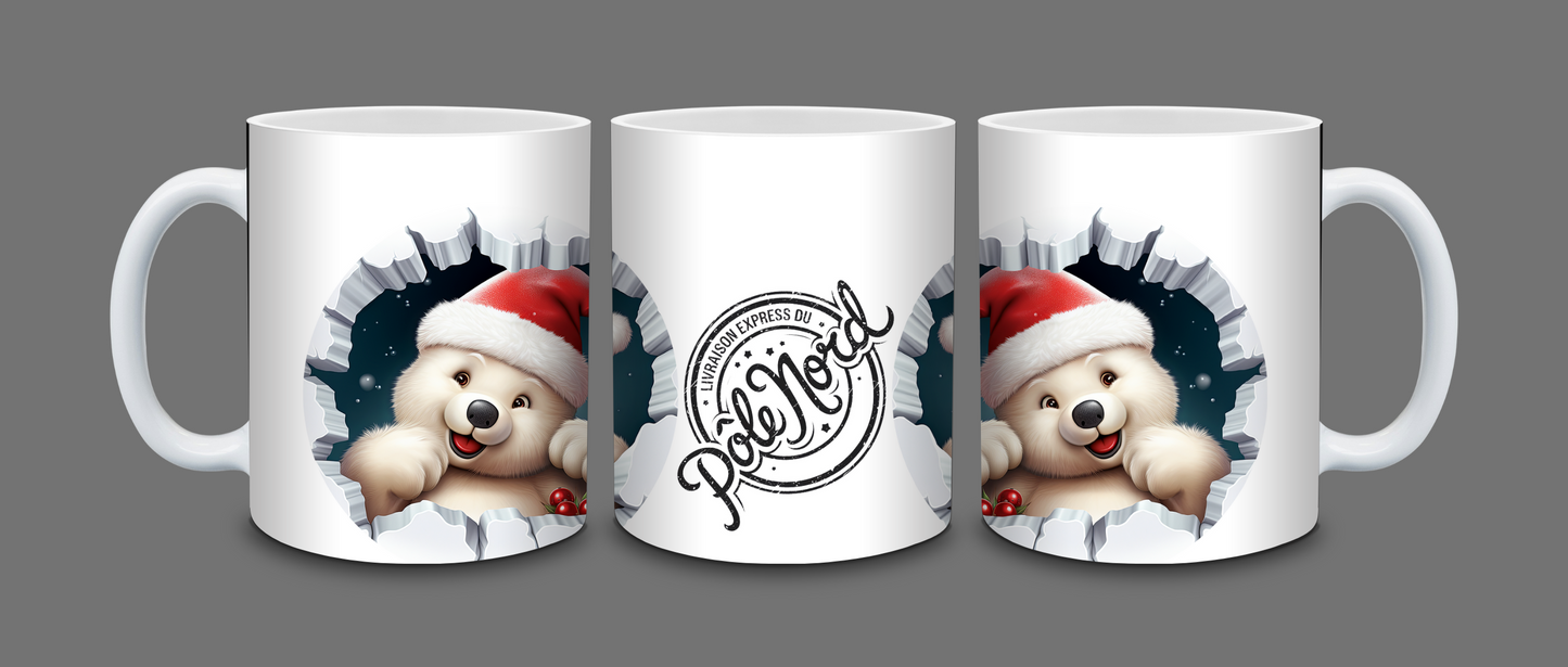 Mug Noël Personnalisable.