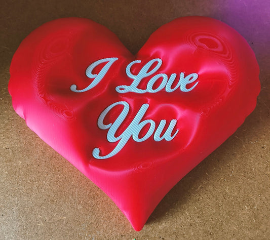 Coussin 3D "I Love You"