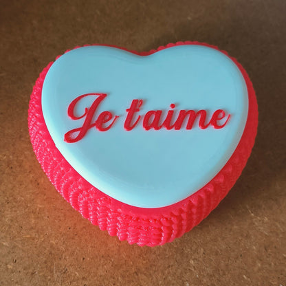 Boite coeur personnalisable.