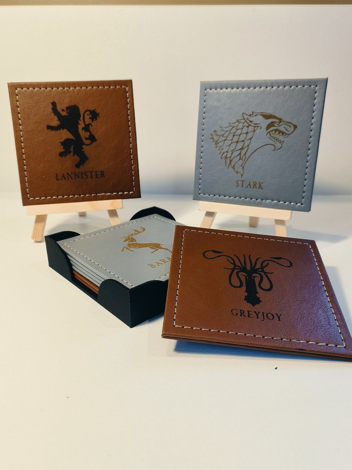 Sous-verres cuir Game of Thrones lot de 6